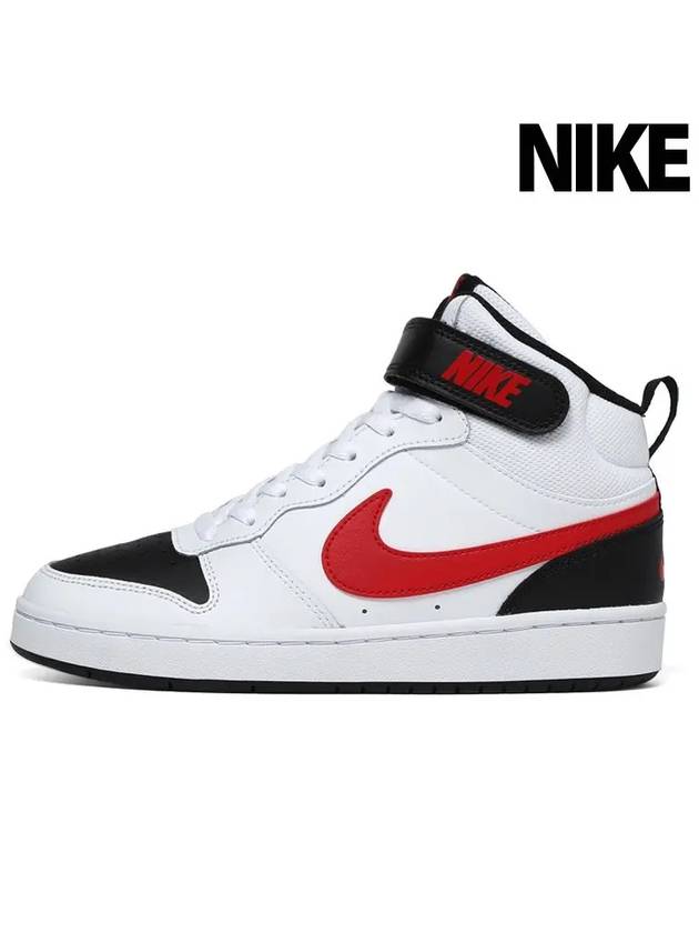 Kids Adult Sneakers Coat Burrow Mid 2 White Red Black CD7782 110 - NIKE - BALAAN 1