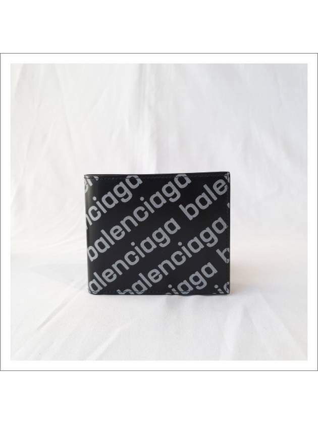 Reflected Logo Half Wallet Black - BALENCIAGA - BALAAN 2