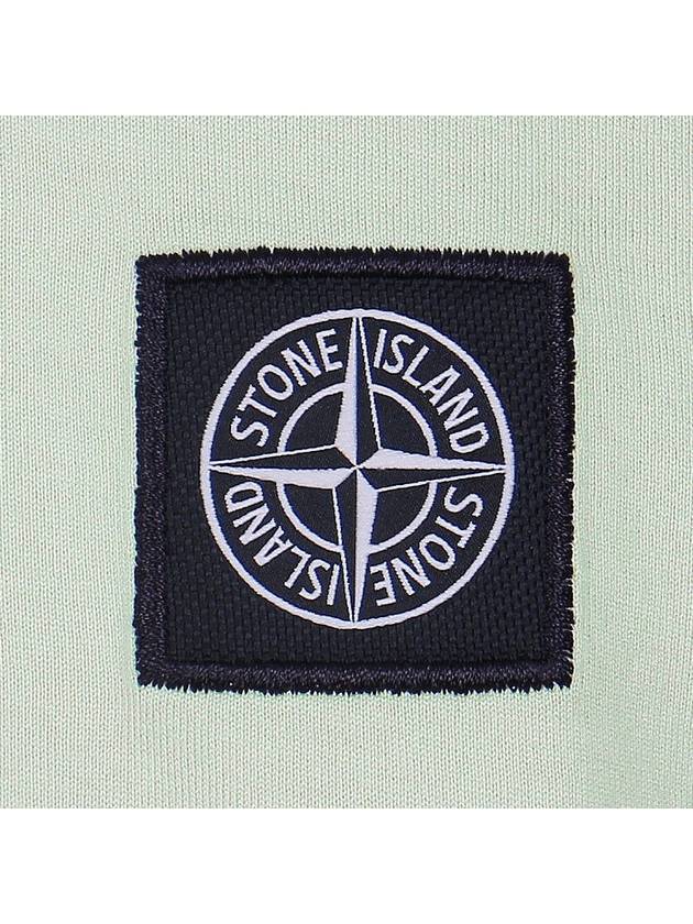 Logo Patch Short Sleeves T-Shirt Pistachio Green - STONE ISLAND - BALAAN 6