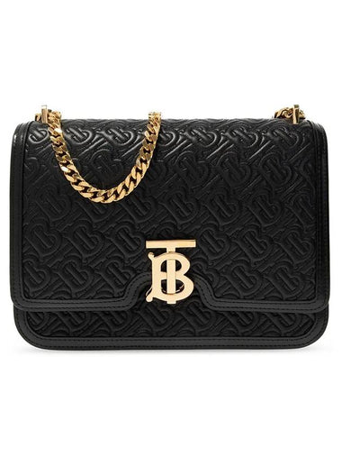 TB Logo Quilting Monogram Medium Shoulder Bag Black - BURBERRY - BALAAN 1