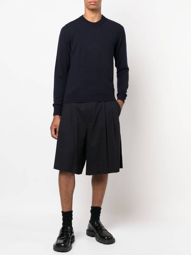 Crew Neck Cashmere Knit Top Navy - MAISON MARGIELA - BALAAN 3