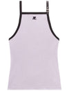 Buckle Contrast Sleeveless Smoke Grey - COURREGES - BALAAN 1