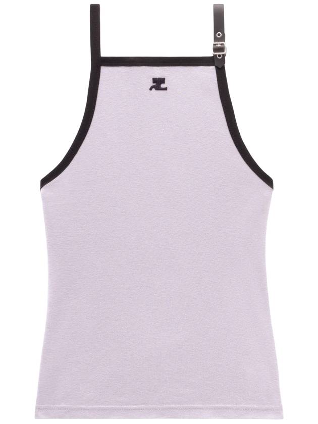 Buckle Contrast Sleeveless Smoke Grey - COURREGES - BALAAN 1