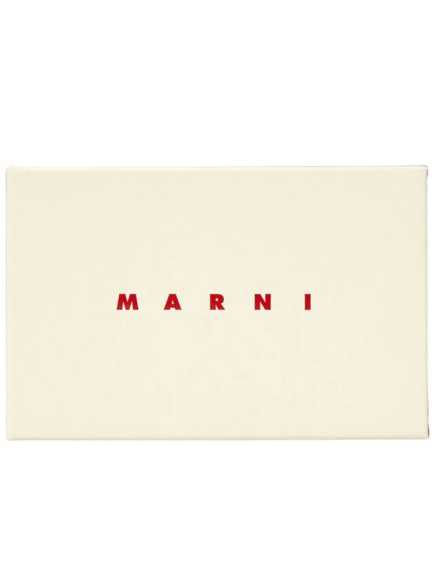 logo print leather card holder PFMI0053U0P2644 - MARNI - BALAAN 7