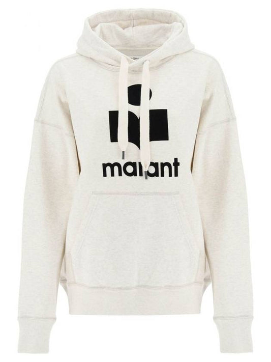 Mansell Logo Hooded Top Ivory - ISABEL MARANT - BALAAN.