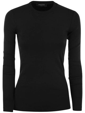 Long-sleeved T-shirt in jersey - FABIANA FILIPPI - BALAAN 1