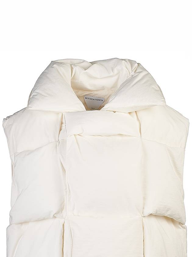 Intrecciato Nylon Padding Vest White - BOTTEGA VENETA - BALAAN 5