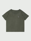 Unisex MVR Logo Wide U-Neck T-Shirt Khaki - MAVRK - BALAAN 2