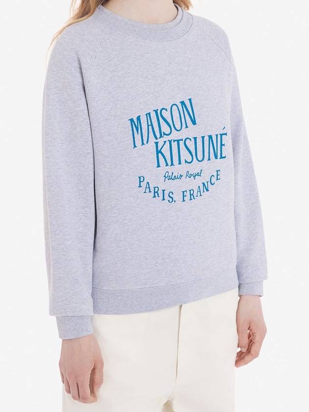 Cotton Palais Royal Vintage Logo Sweatshirt Grey - MAISON KITSUNE - BALAAN 6