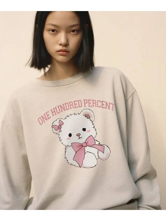 OHP x QUIRK Pink Bear Women Heavy Sweatshirt - ONEHUNDREDPERCENT - BALAAN 3