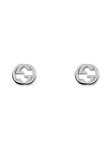 Interlocking G Earrings Silver - GUCCI - BALAAN 1