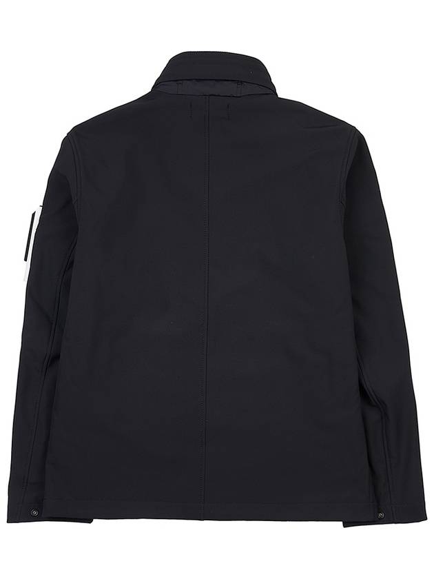 Soft Shell RE Dye Technology Light Weight Zip-up Jacket Black - STONE ISLAND - BALAAN 3