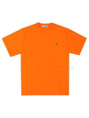 Pisato Effect Logo Patch Short Sleeve T-Shirt Orange - STONE ISLAND - BALAAN 2