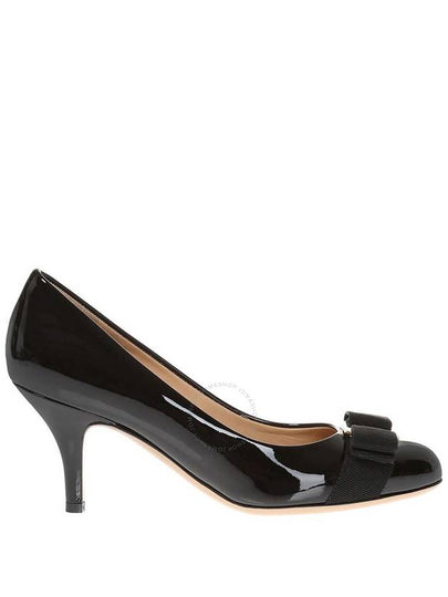 Carla Vara Bow Pumps Black - SALVATORE FERRAGAMO - BALAAN 2