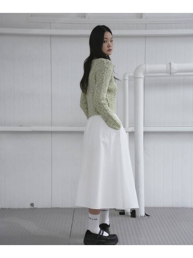 Nep Yarn Top Pullover Knit Set Mint - THE GREEN LAB - BALAAN 6