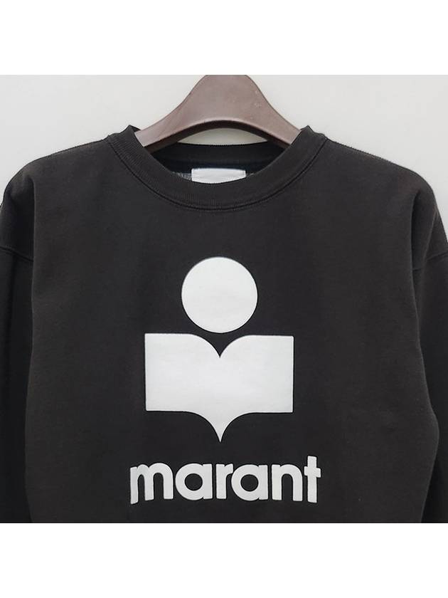 Mobyli Logo Sweatshirt Black - ISABEL MARANT ETOILE - BALAAN 5