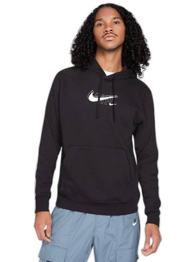 Men's Logo Hoodie Black - NIKE - BALAAN 3