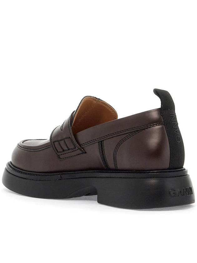 Everyday Patent Loafers Brown - GANNI - BALAAN 4