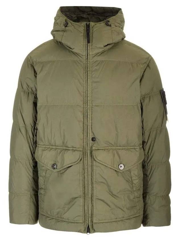 Crinkle Reps Re-Nylon Down Padding Green - STONE ISLAND - BALAAN 1