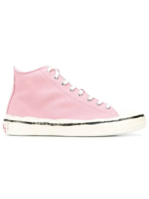 cotton high-top sneakers pink - MARNI - BALAAN 1