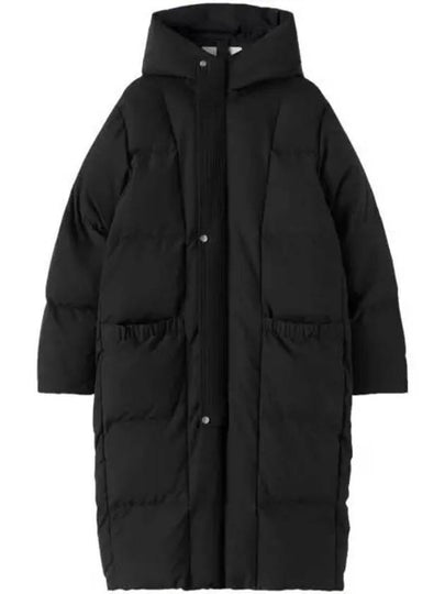 Down Hooded Padding Jacket Black - JIL SANDER - BALAAN 2