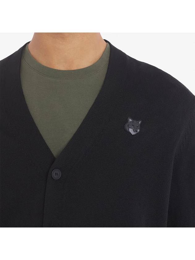 Bold Fox Head Patch Regular Cardigan Black - MAISON KITSUNE - BALAAN 4