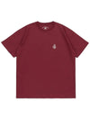 SYMBOL LOGO T SHIRTS BURGUNDY - POLYGRAM - BALAAN 3