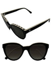 Butterfly logo lettering sunglasses CH5414 C5343 A71339 black beige - CHANEL - BALAAN 1