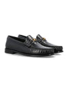 Luco Triomphe Polished Bull Loafers Black - CELINE - BALAAN 7