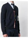 Milano Stitch 4 Bar Cardigan Navy - THOM BROWNE - BALAAN 3