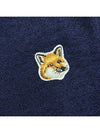 Fox Head Patch Classic Wool Cardigan Navy - MAISON KITSUNE - BALAAN 5