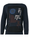 Velky Lov Crew Neck Sweatshirt Navy - HERMES - BALAAN 4