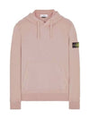 Wappen Patch Cotton Fleece Hoodie Pink - STONE ISLAND - BALAAN 2