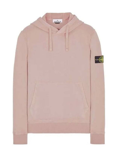 Wappen Patch Cotton Fleece Hoodie Pink - STONE ISLAND - BALAAN 2