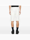 Diagonal Raised Fleece Zipped Pocket Shorts White - CP COMPANY - BALAAN 4