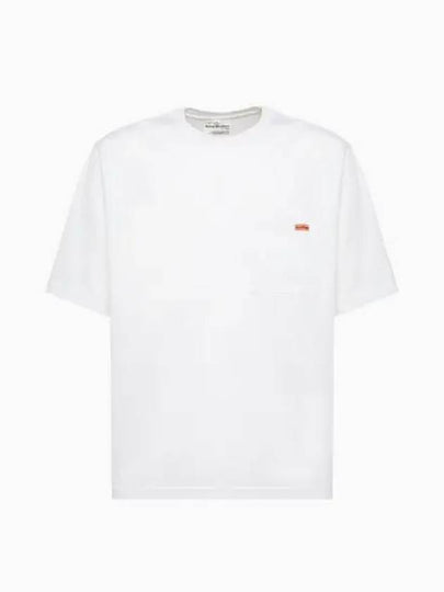 Logo Patch Short Sleeve T-Shirt White - ACNE STUDIOS - BALAAN 2