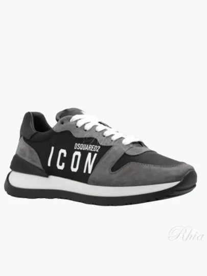 Icon Running Low Top Sneakers Grey - DSQUARED2 - BALAAN 2