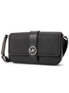 Greenwich Extra Small Saffiano Leather Sling Cross Bag Black - MICHAEL KORS - BALAAN 3