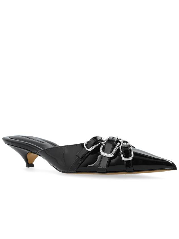 Marc Jacobs Patent Heeled Slides ‘The Emma’, Women's, Black - MARC JACOBS - BALAAN 4