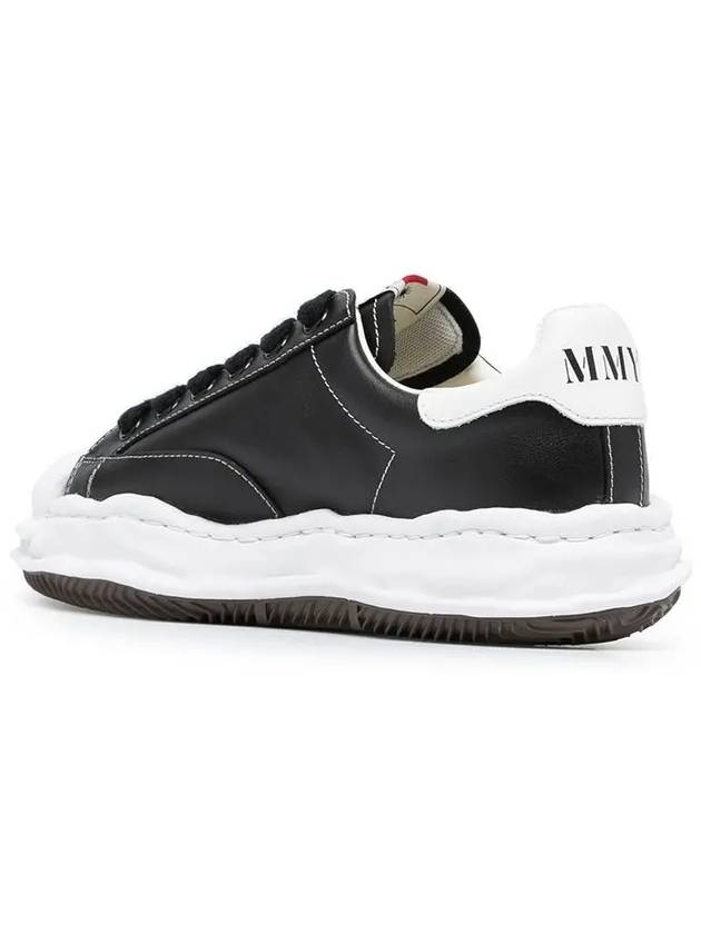 Blakey Logo OG Sole Low Top Sneakers Black - MAISON MIHARA YASUHIRO - BALAAN 4