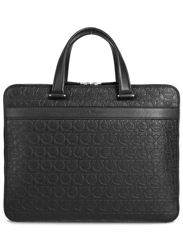 Salvatore Gancini Business Brief Case Black - SALVATORE FERRAGAMO - BALAAN 2