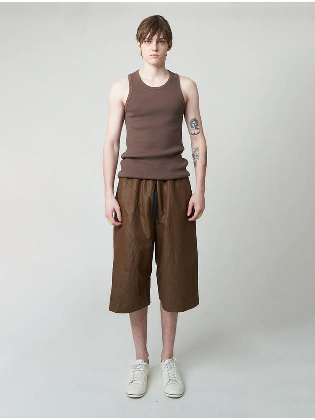 Ribbed Sleeveless Light Brown - ATHPLATFORM - BALAAN 9