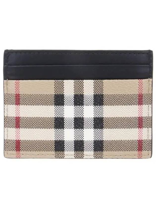 Vintage Check Card Wallet Beige - BURBERRY - BALAAN 4