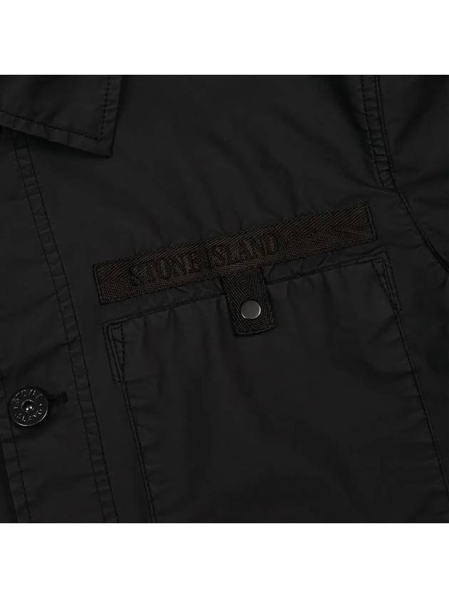 Compass Patch Shirt Jacket Black - STONE ISLAND - BALAAN 5