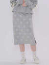 Ribbon Printing H Line Skirt Grey - METAPHER - BALAAN 5