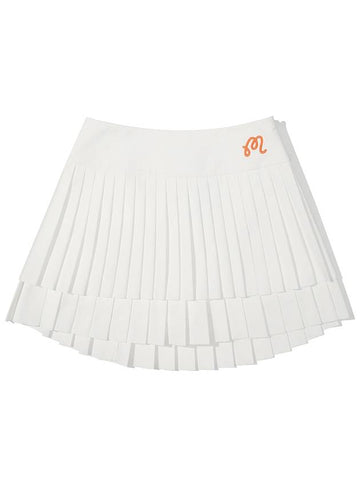 Two step pleated skirt IVORY WOMAN - MALBON GOLF - BALAAN 1