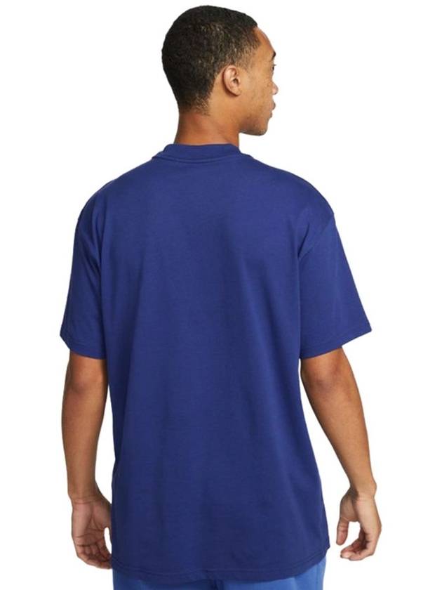 Max 90 Cotton Short Sleeve T-Shirt Blue - NIKE - BALAAN 3