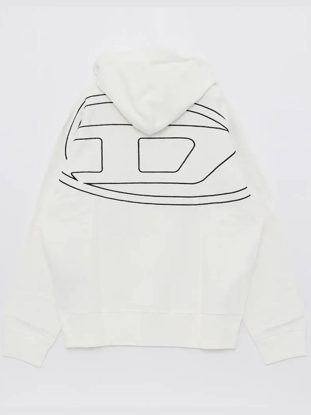 S Macs Megoval D Hoodie White - DIESEL - BALAAN 4