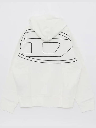 S Macs Megoval D Hoodie White - DIESEL - BALAAN 2