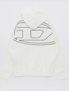 S Macs Megoval D Hoodie White - DIESEL - BALAAN 4